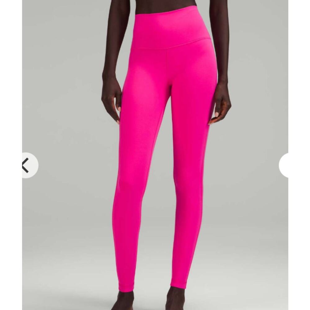 Lululemon Align High Rise Pant 28" Sonic Pink Leggings Nulu Yoga Size 4